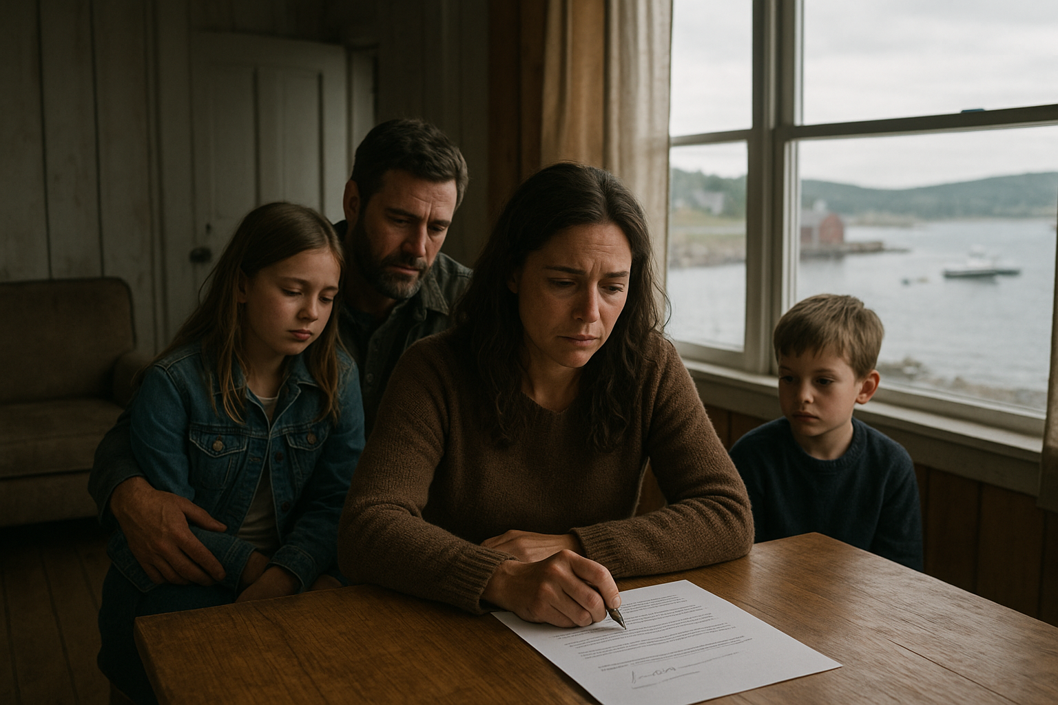 Canadian family story illustration for Isabel Kept the Receipts No One Respected Until the Fishing Shed Was at Risk