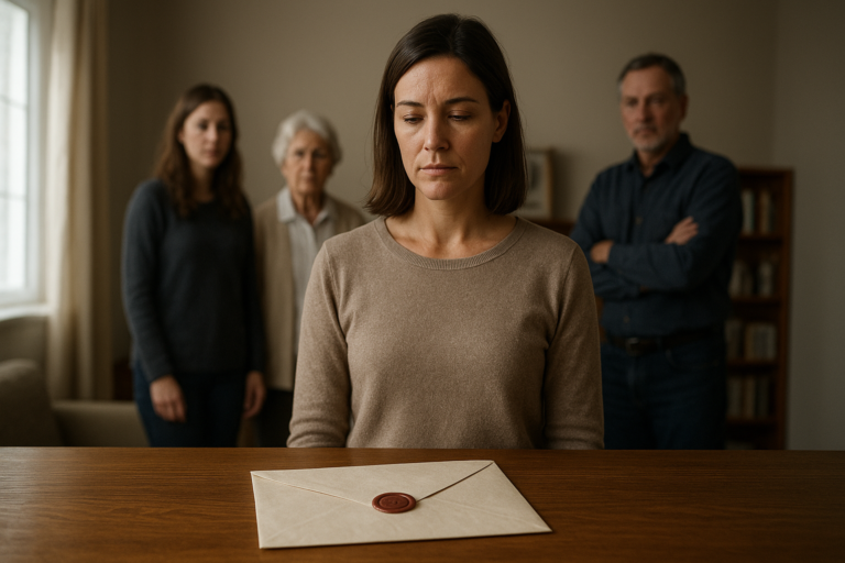 Receipt Tin under the Oven in a realistic family drama image about Mara and the Family Bakery.