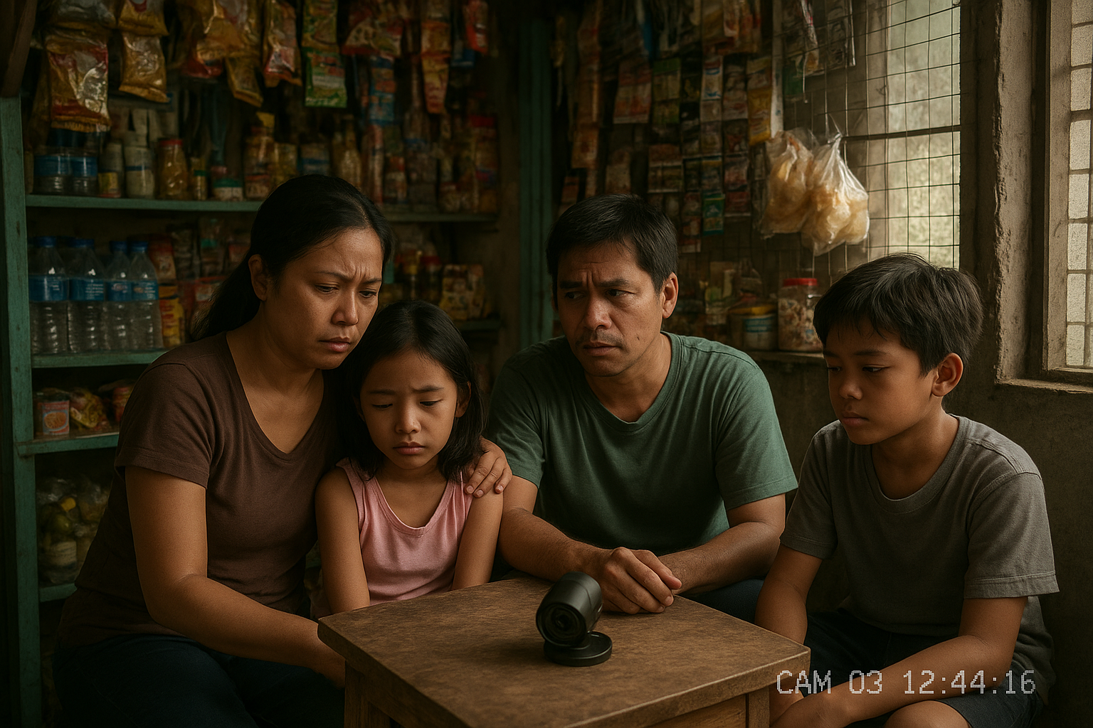 Filipino family story illustration for The Grandmother's Shop Was Almost Sold in Cebu, Then Mateo's Records Changed the Room