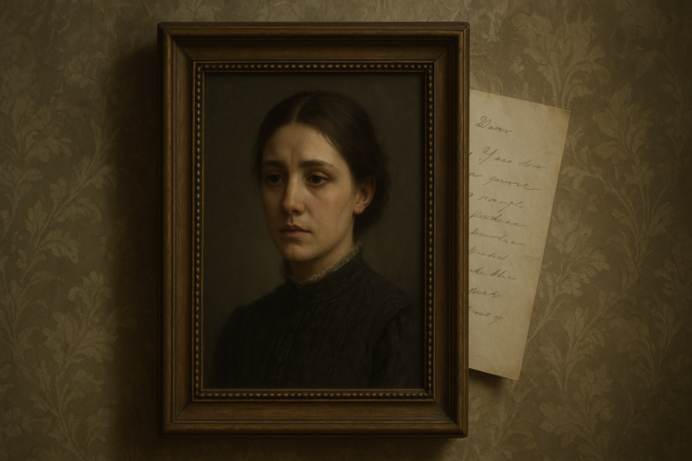 final letter story illustration for His Final Letter Was Hidden Behind the Portrait No One Wanted to Dust