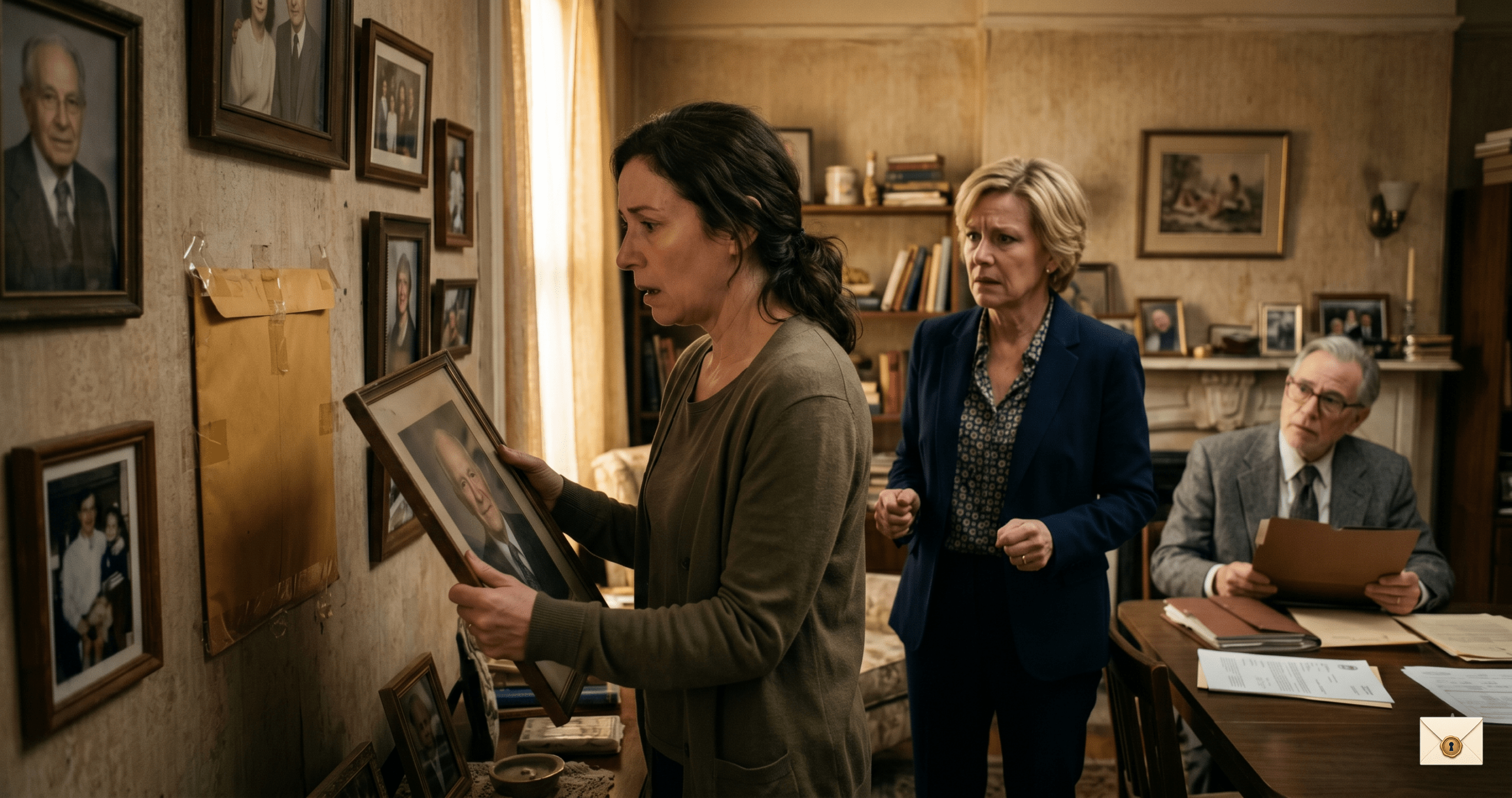 Letter behind the portrait inheritance story with Lena Diane and Arthur’s hidden envelope