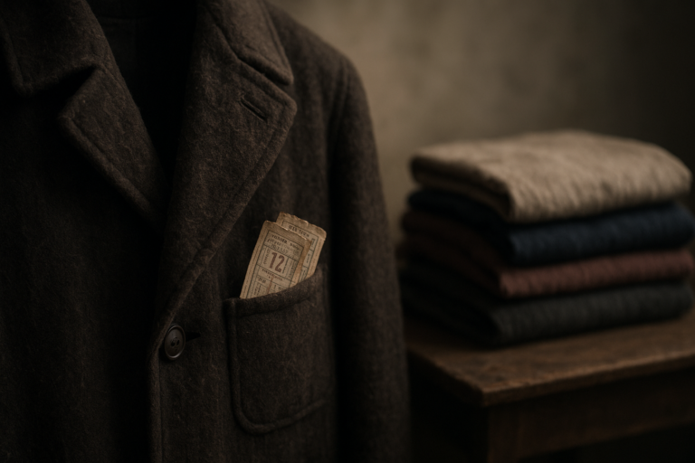 mother inheritance story illustration for Her Mother's Coat Pocket Held the Bus Tickets No One Believed She Bought