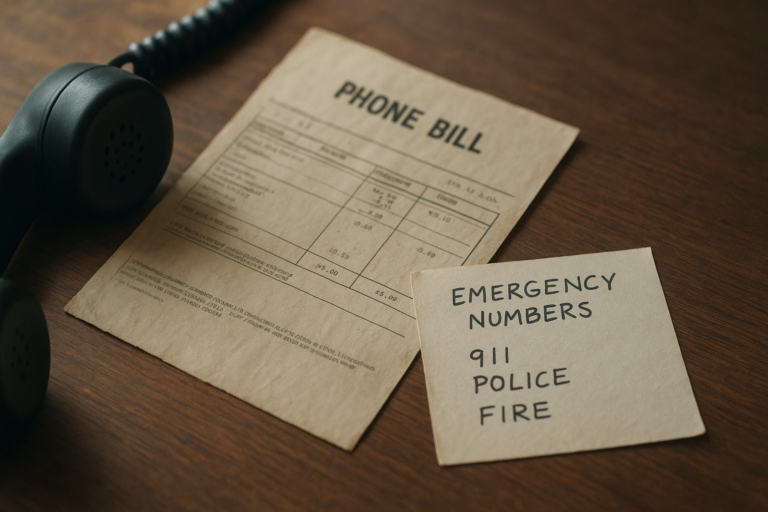 phone bill story illustration for Her Mother's Last Phone Bill Showed Who Really Answered